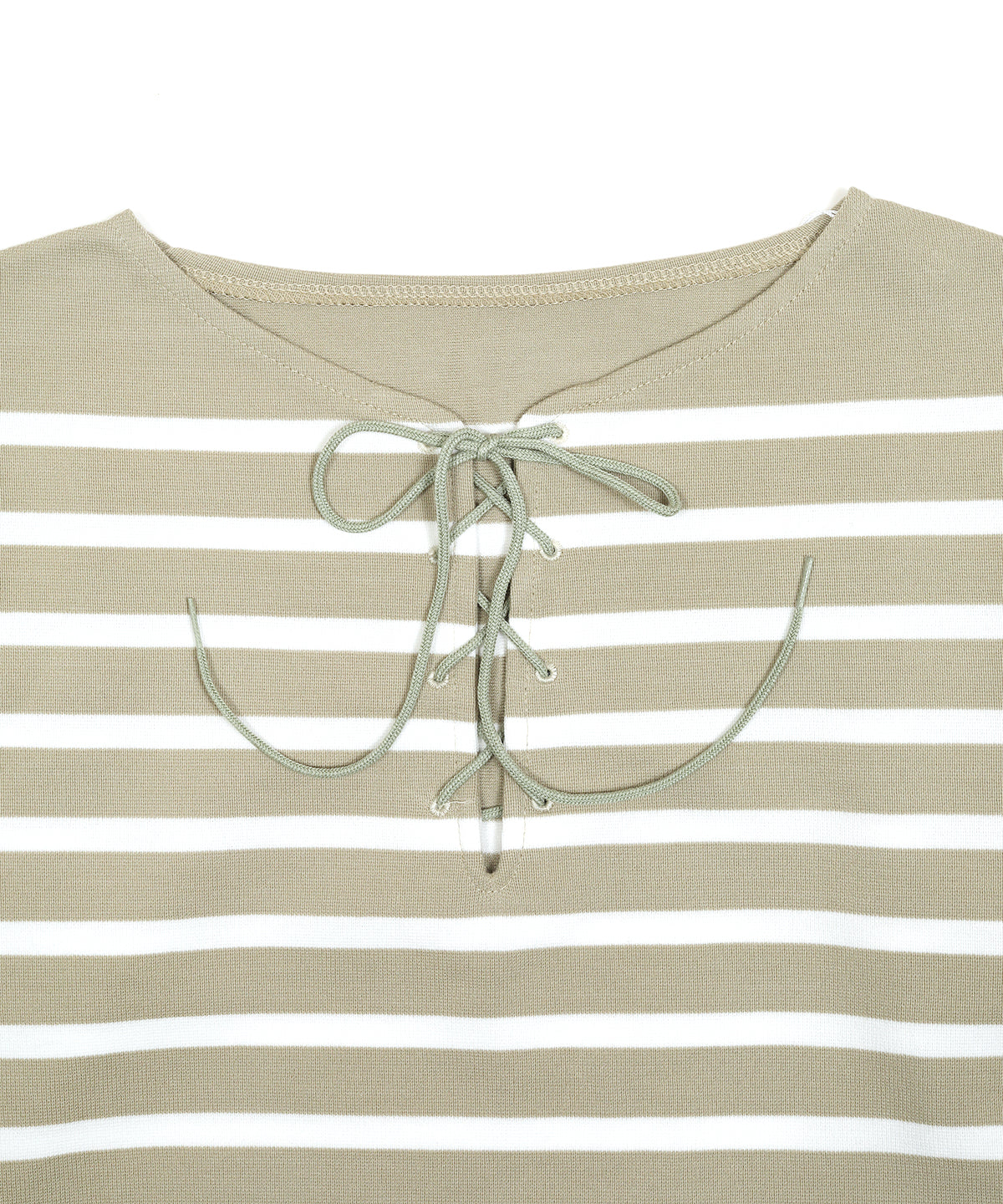 BASQUE LACE-UP LS TEE