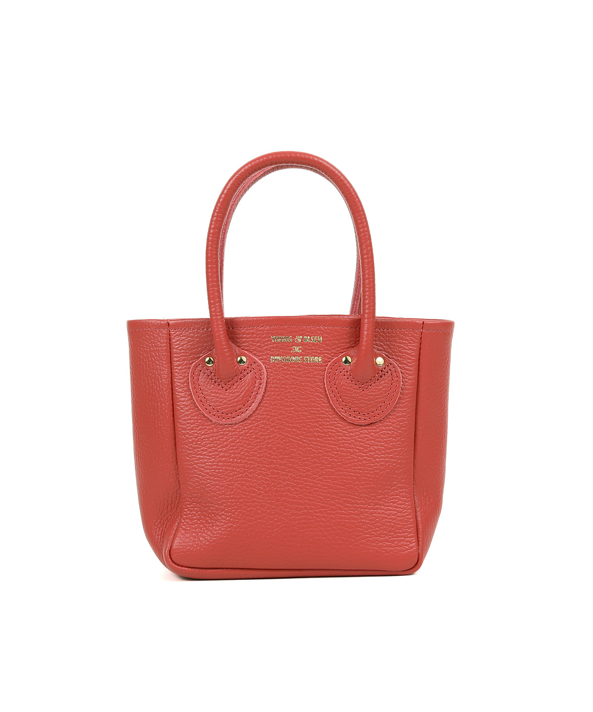 EMBOSSED LEATHER TOTE XS