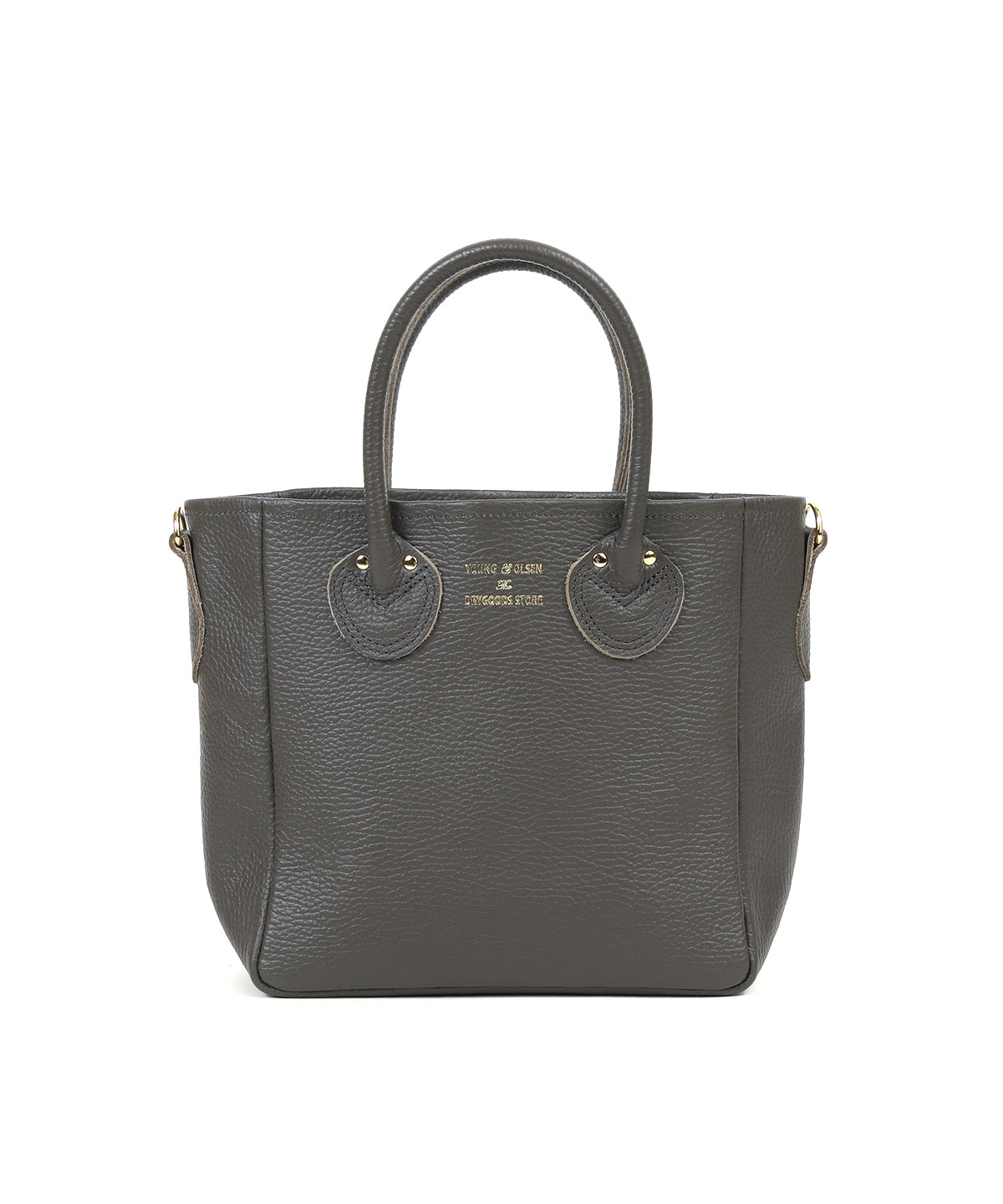 ヤングアンドオルセン EMBOSSED LEATHER TOTE 白-