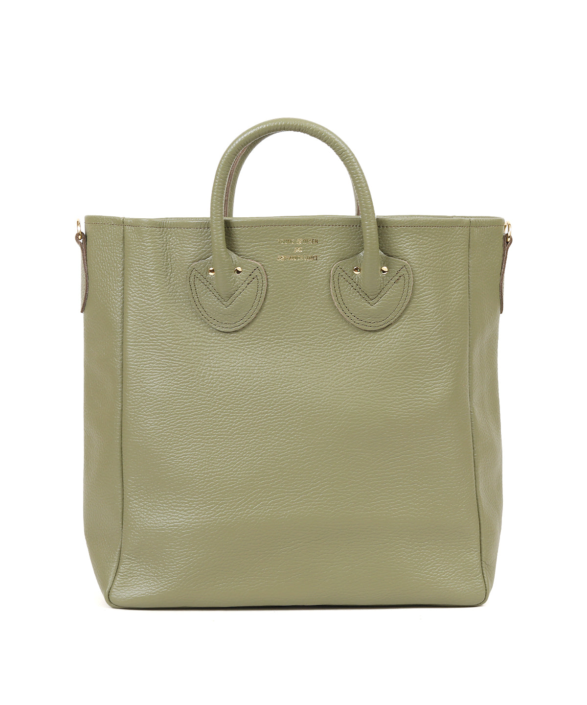 EMBOSSED LEATHER D TOTE M