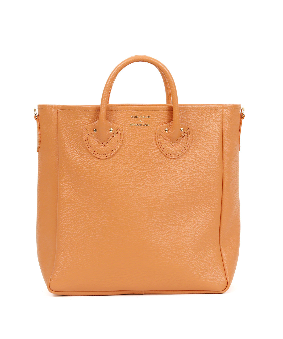 EMBOSSED LEATHER D TOTE M