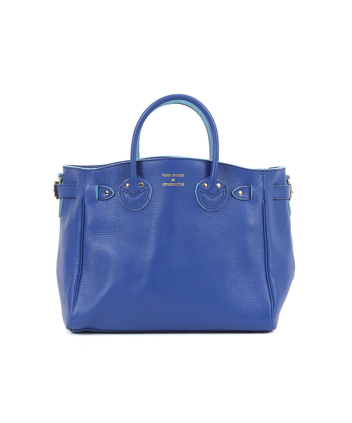 YOUNG & OLSEN バック ヤングアンドオルセン エンボスドレザー ベルテッド トート M