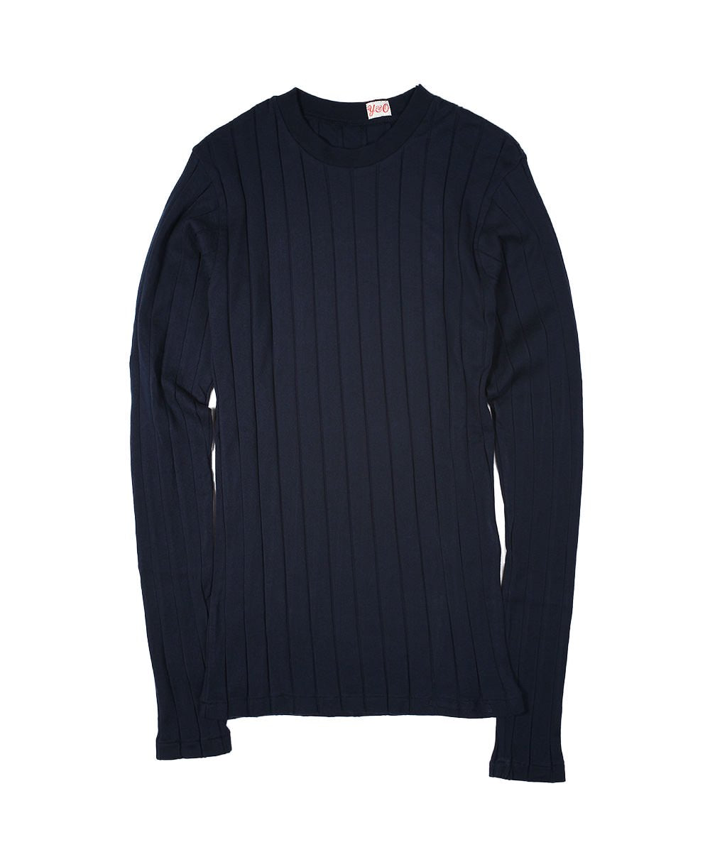 BROAD RIB CREW NECK LS