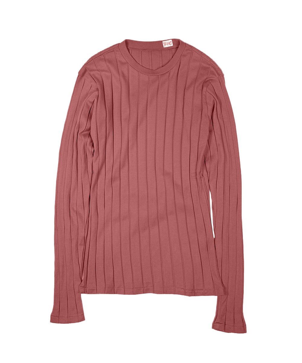 BROAD RIB CREW NECK LS