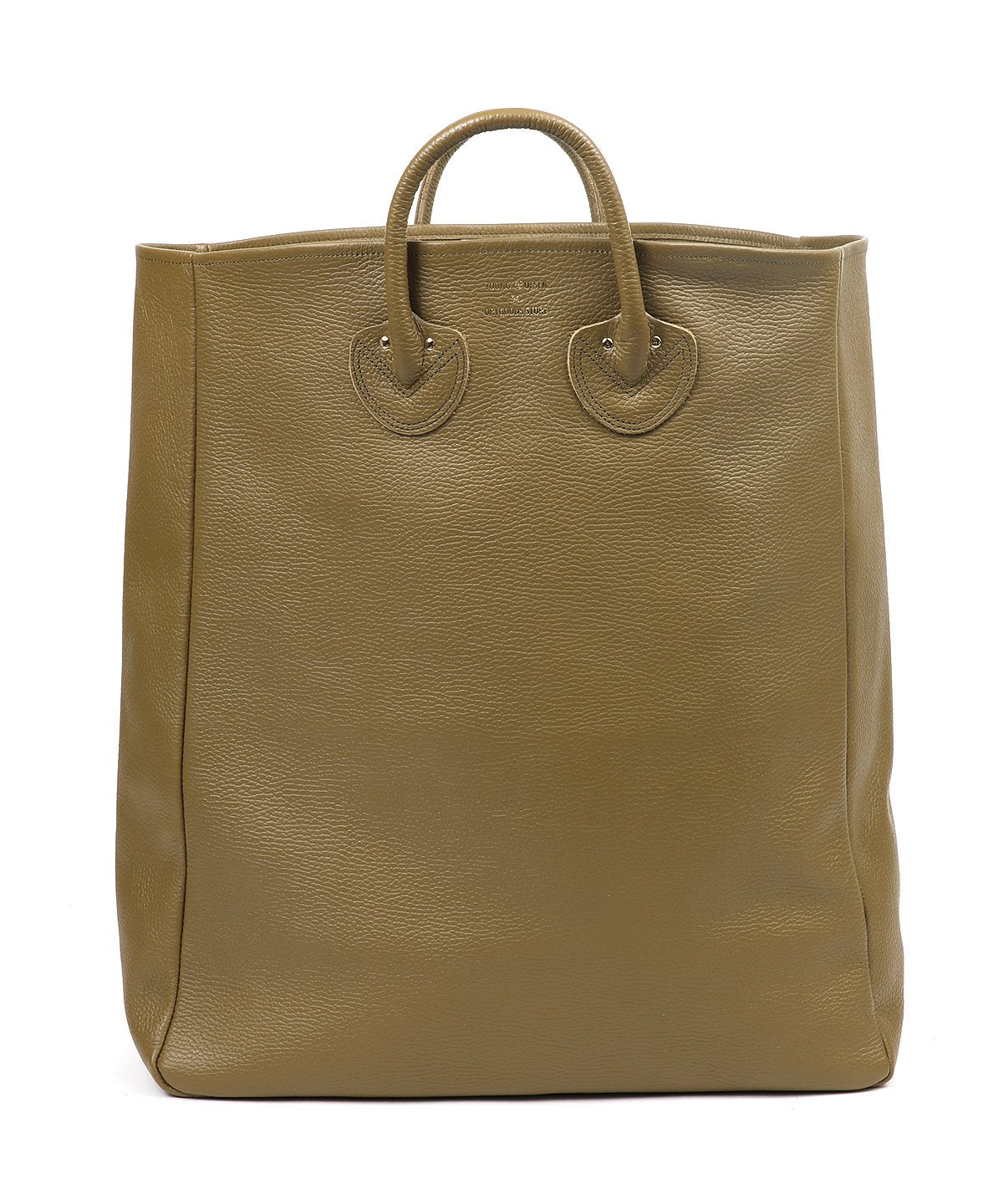 EMBOSSED LEATHER TOTE L