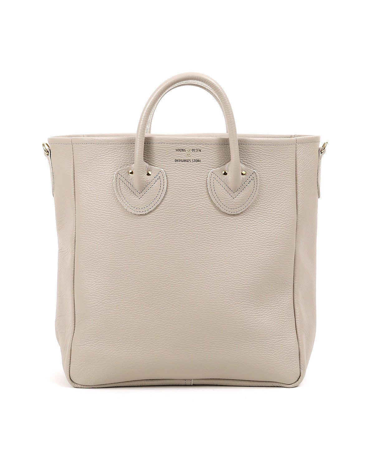 EMBOSSED LEATHER D TOTE M