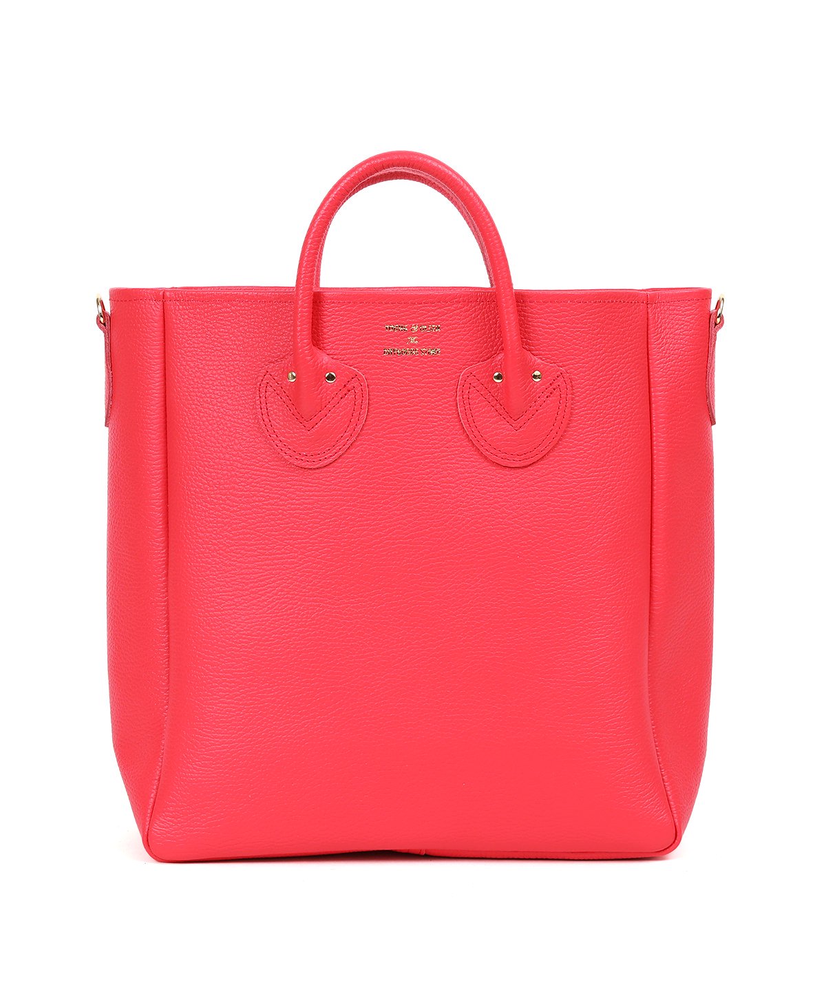 EMBOSSED LEATHER D TOTE M