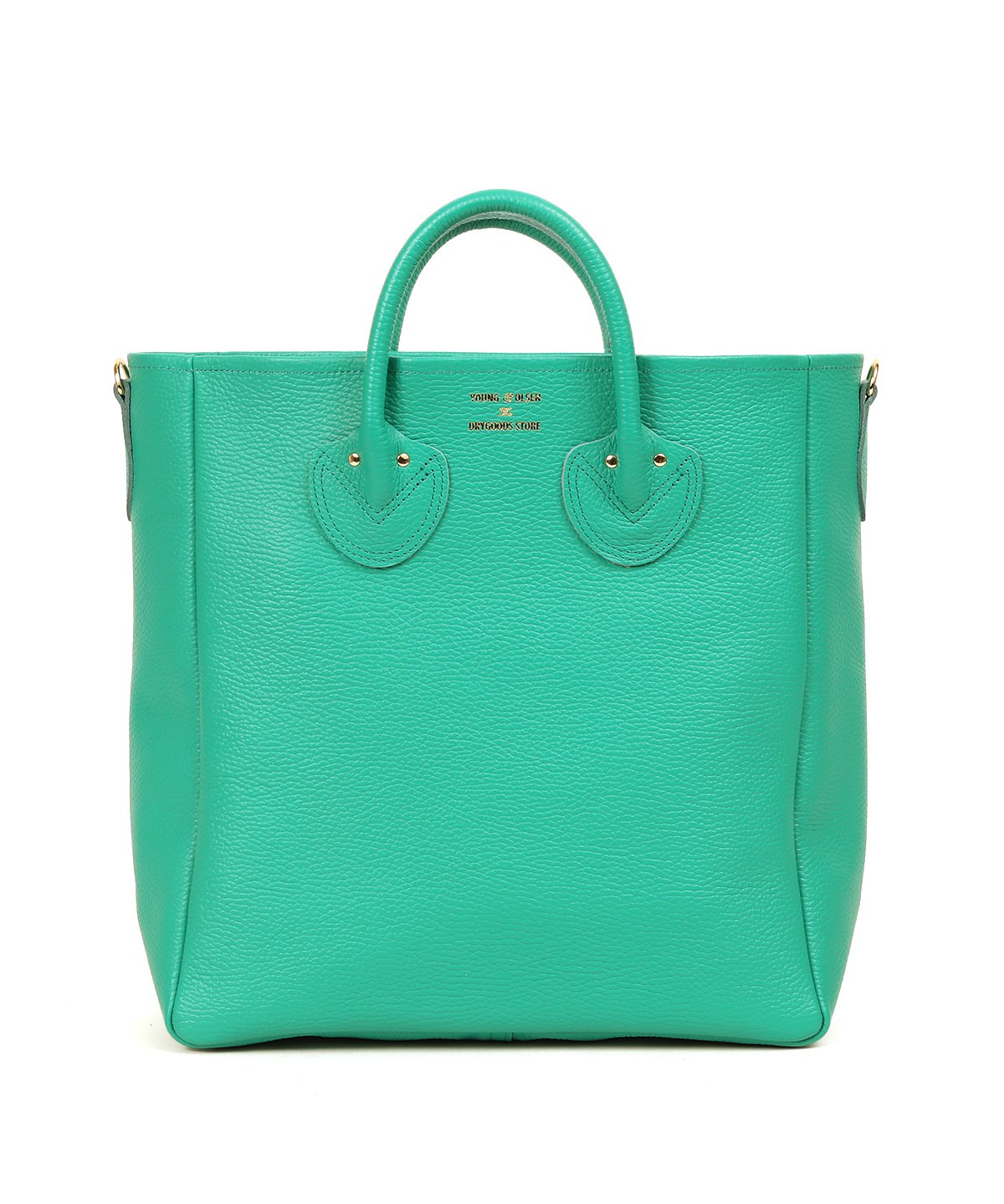 EMBOSSED LEATHER D TOTE M