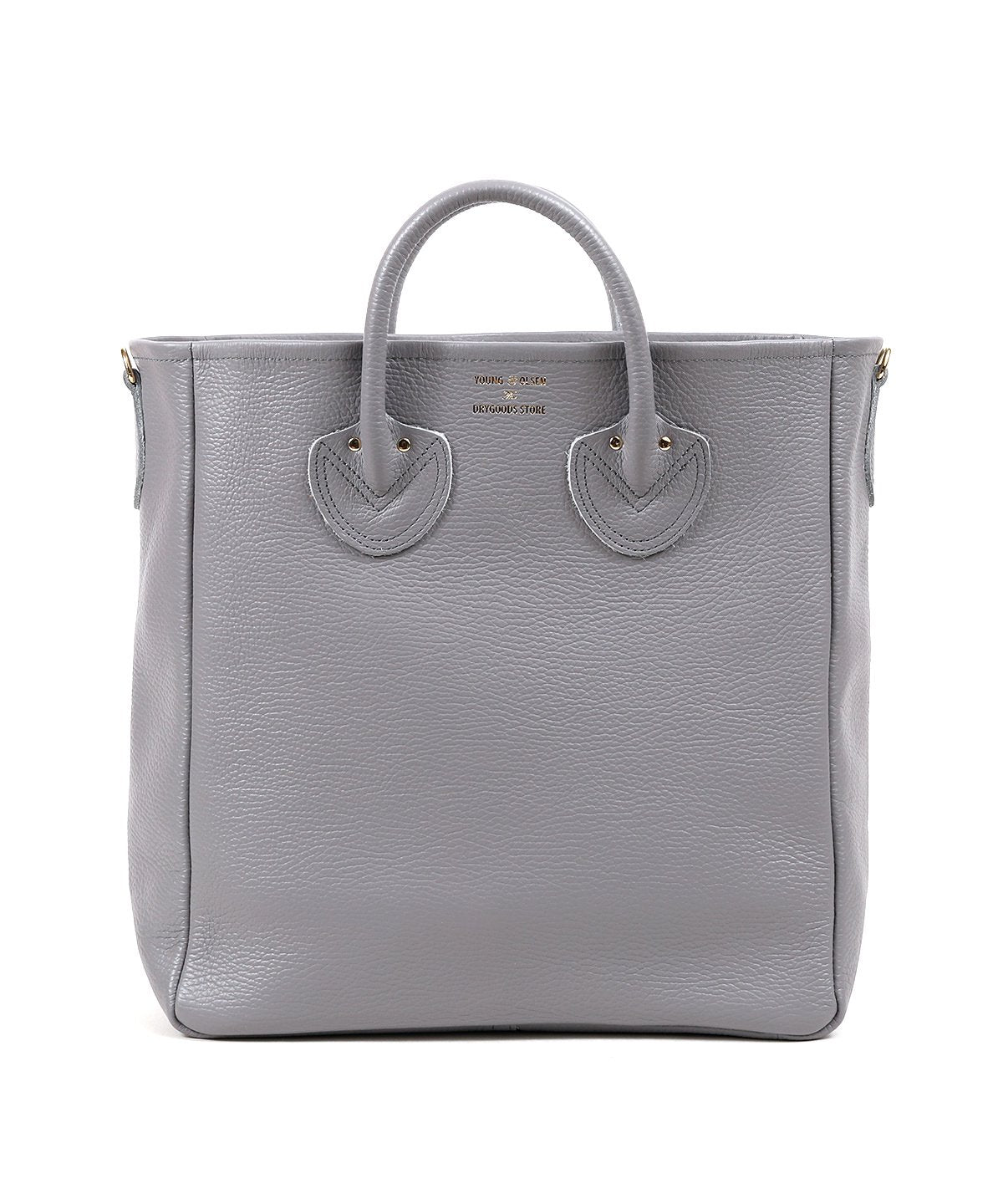 EMBOSSED LEATHER D TOTE M