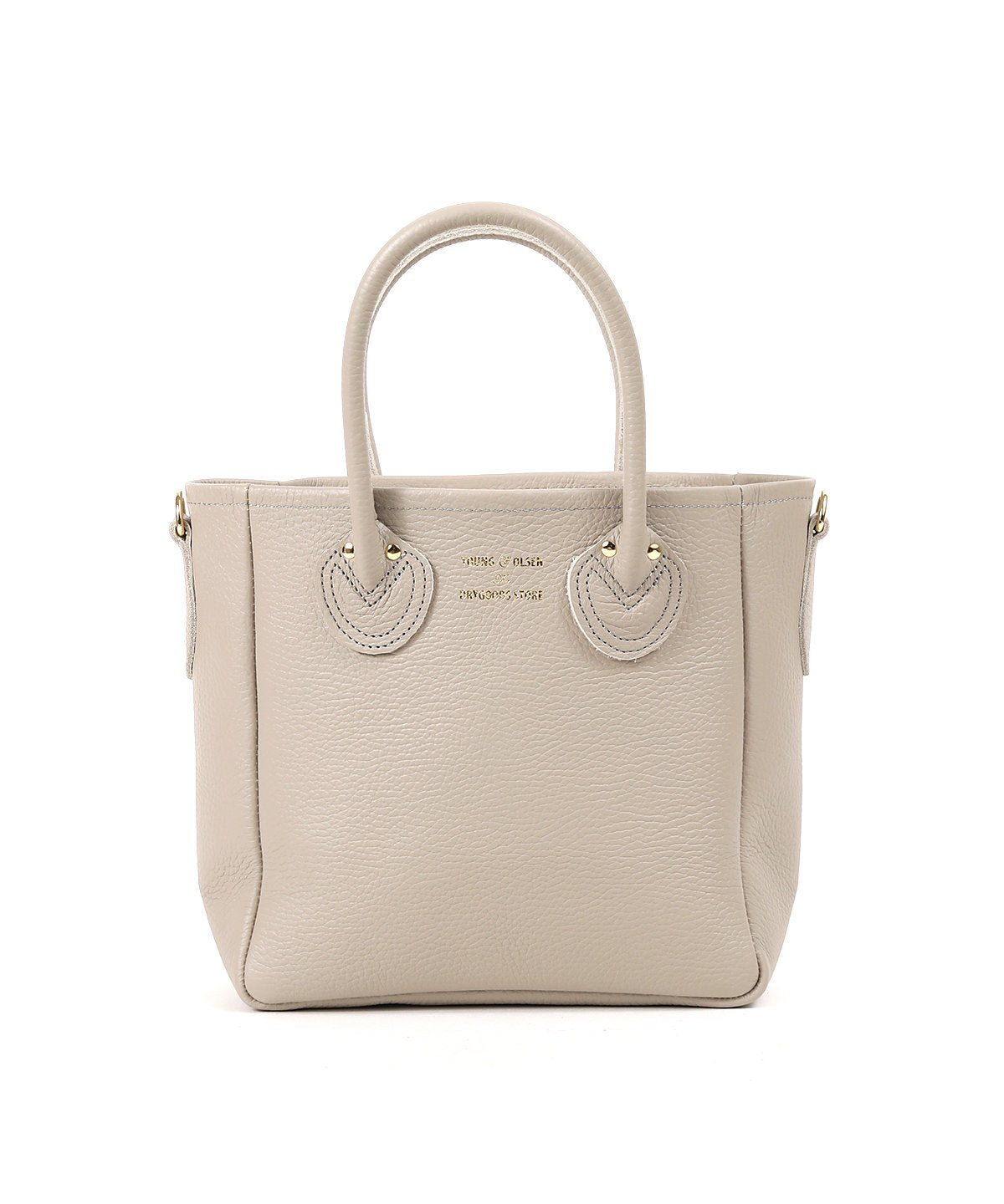 EMBOSSED LEATHER D TOTE S