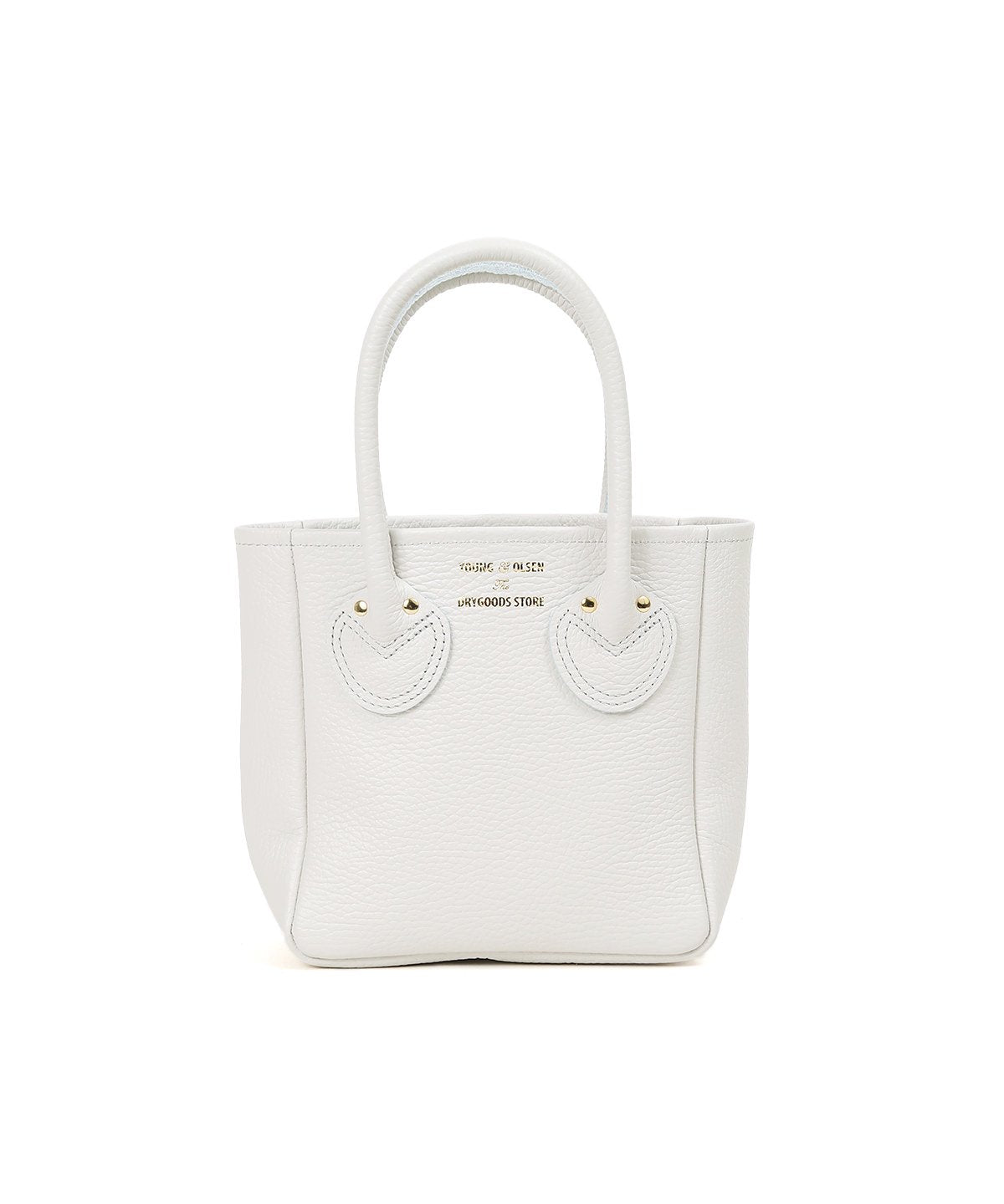 EMBOSSED LEATHER TOTE XS