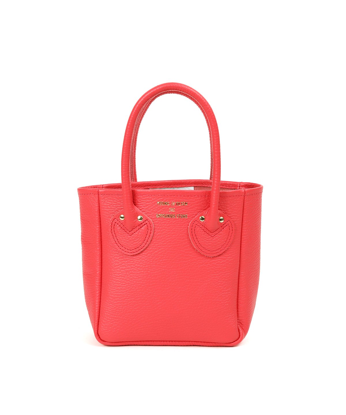 EMBOSSED LEATHER TOTE XS