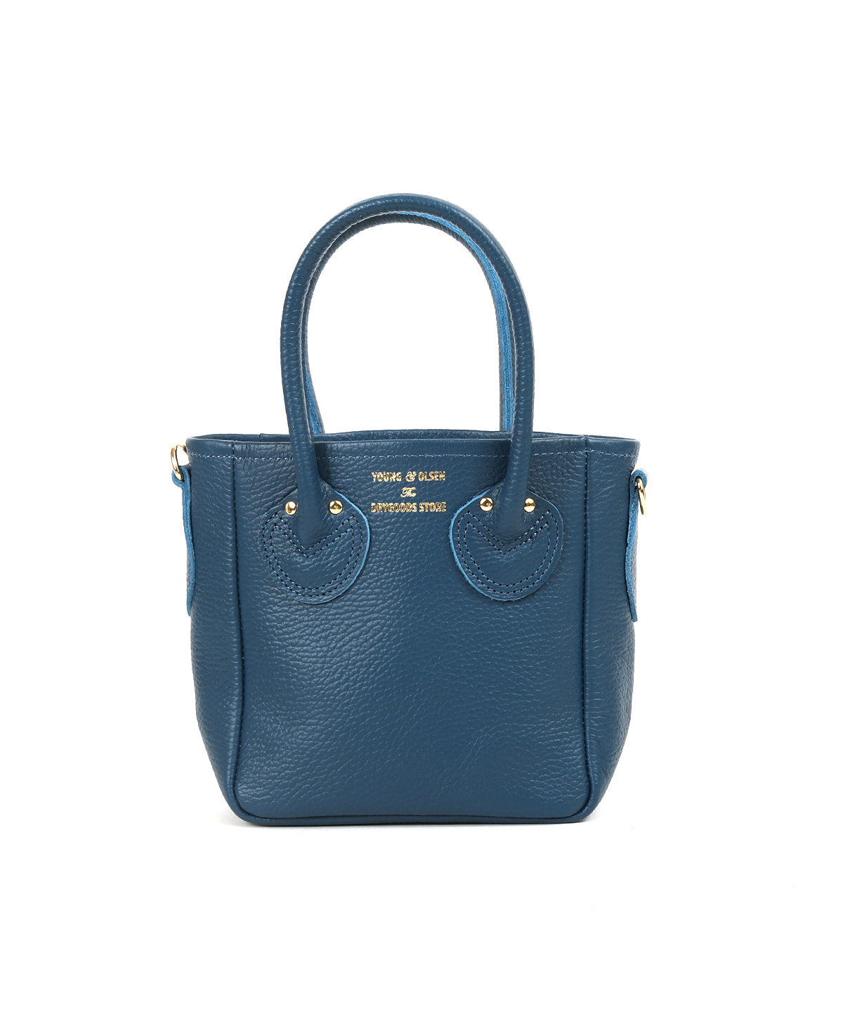 EMBOSSED LEATHER D TOTE XS