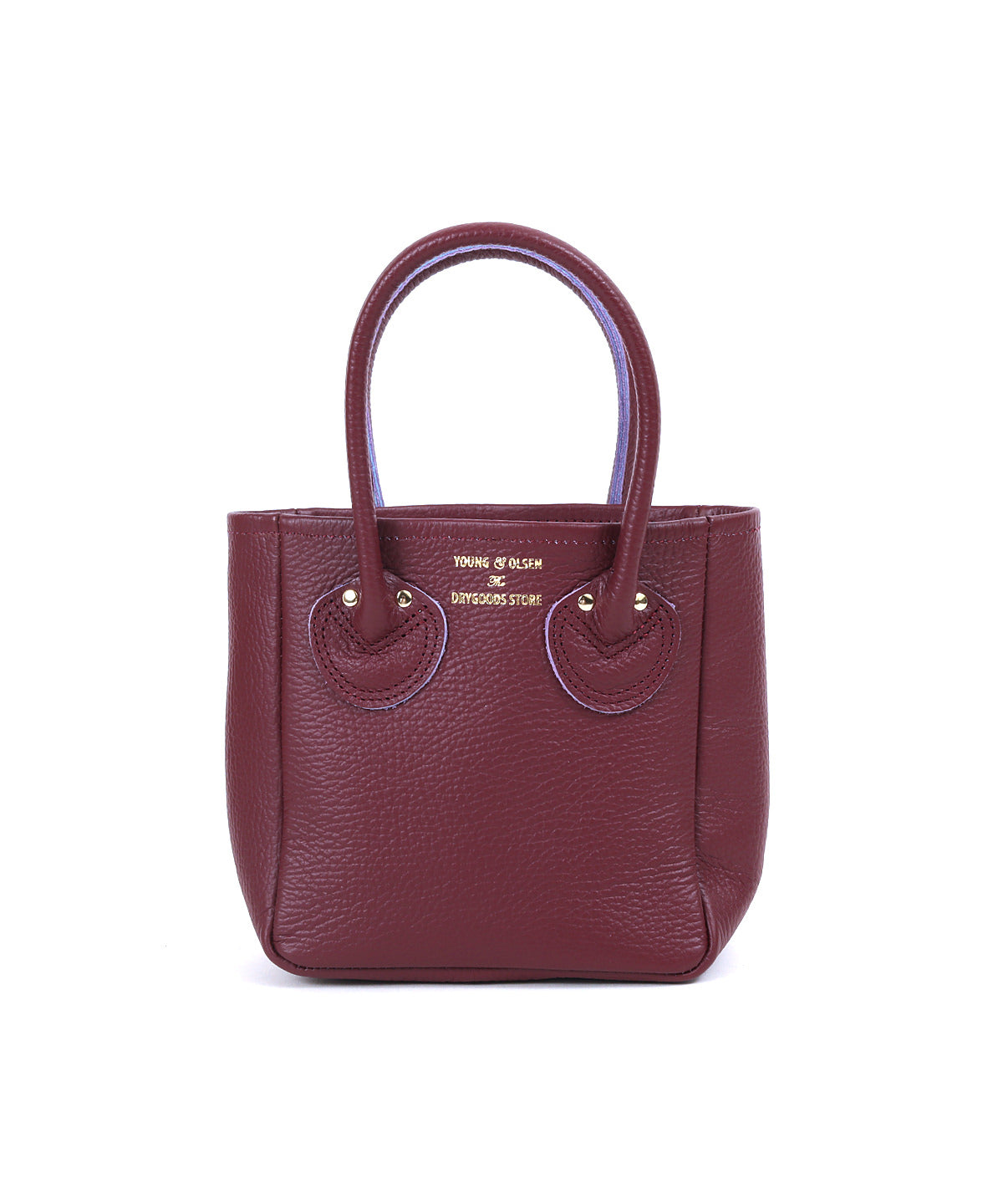 EMBOSSED LEATHER TOTE XS