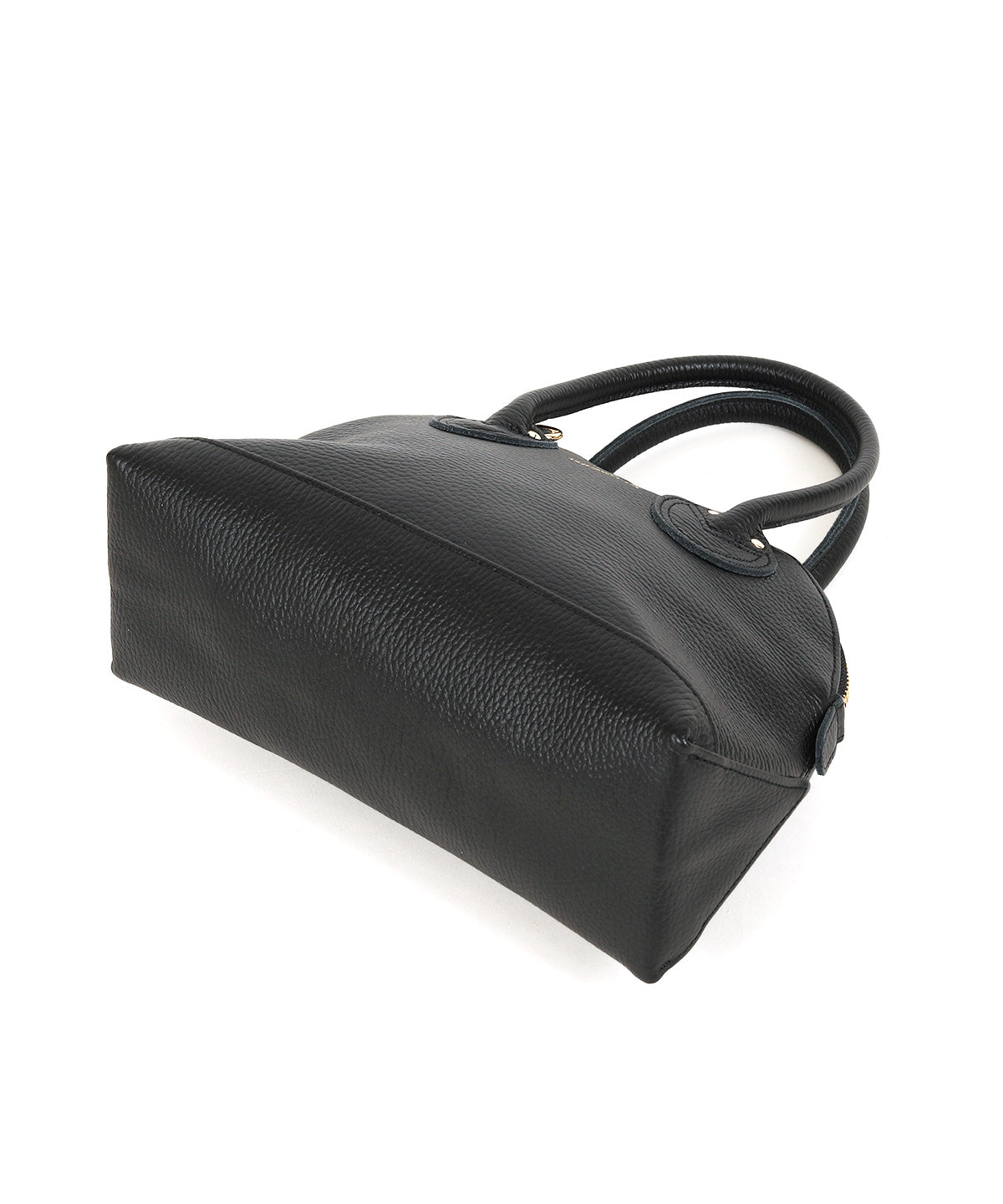 EMBOSSED LEATHER ZIP BOAT BAG S