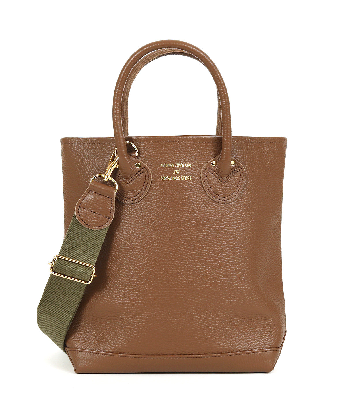 YOUNG&OLSEN EMBOSSED LEATHER HAVERSACK