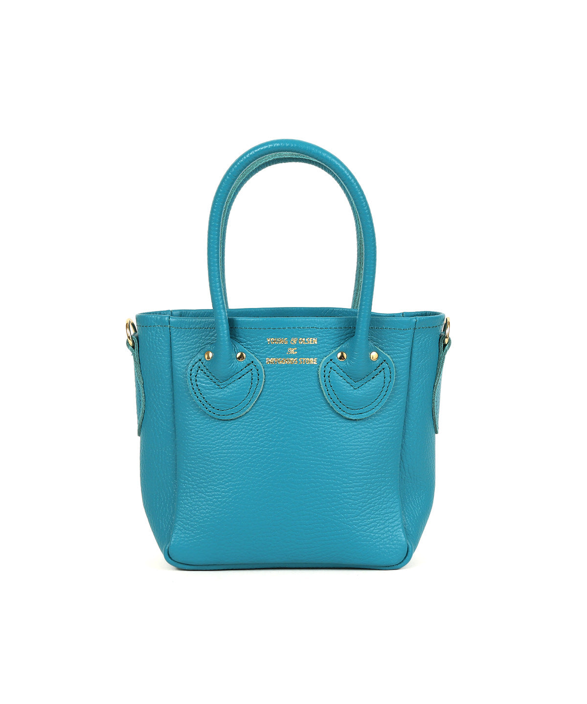 EMBOSSED LEATHER D TOTE XS