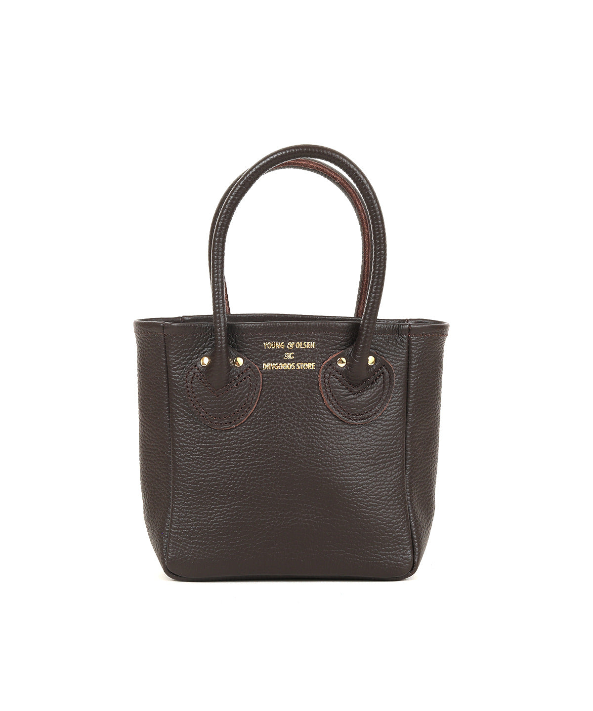 EMBOSSED LEATHER TOTE XS