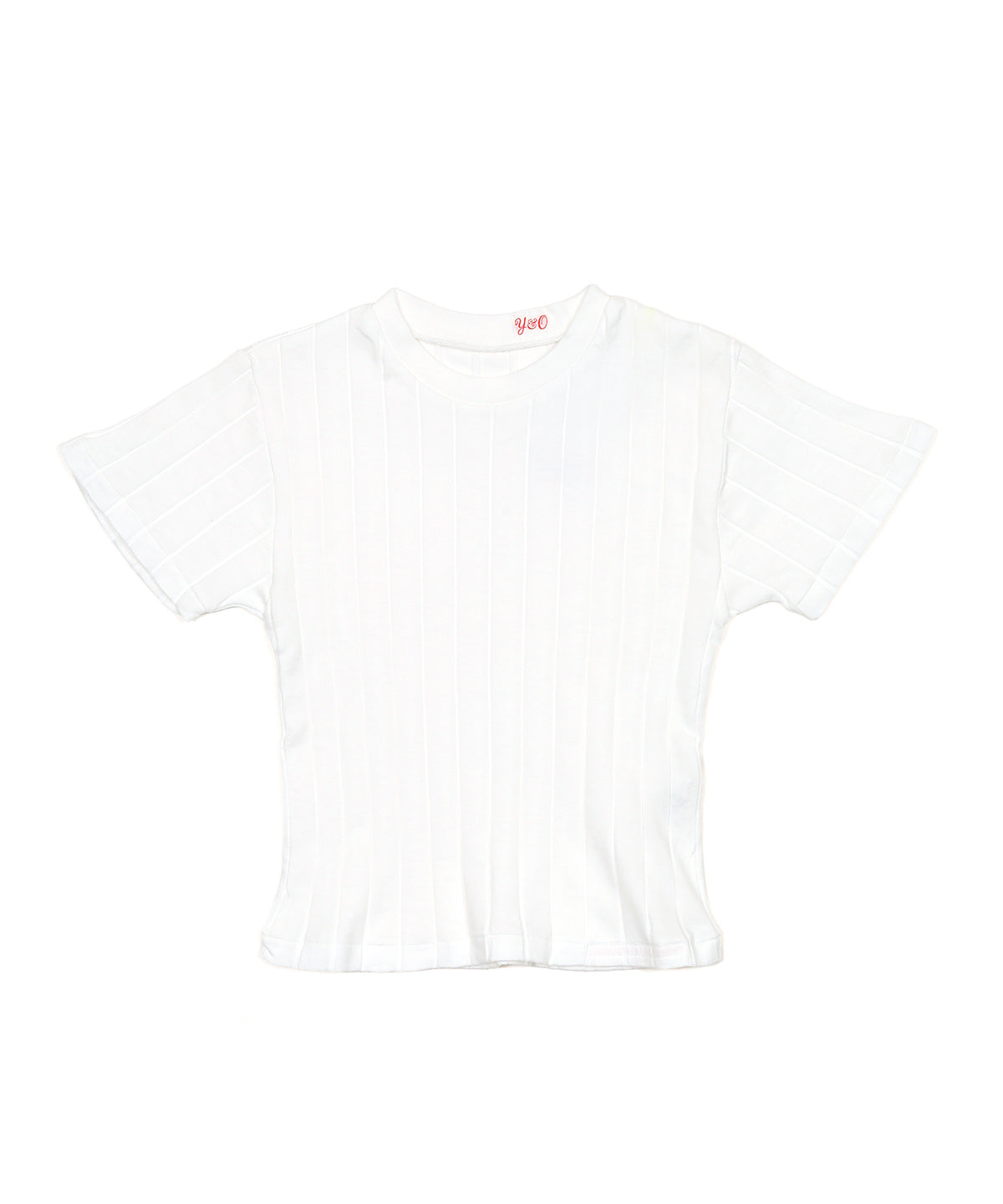 BROAD RIB CROP CREW NECK